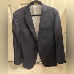 Brooks brothers explorer regent fit blue pinstripe suit 41R. Pants are 34W/32L